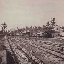 Gleise in Bahnhof Dar